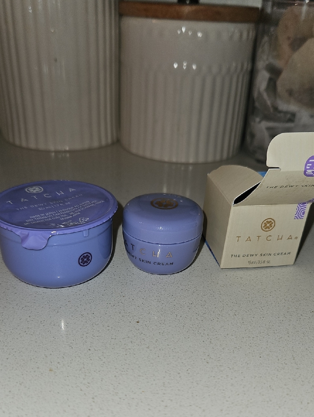 Tatcha Dewy Skin C re a m Refill And Travel Size